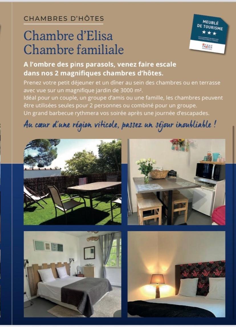 Chambres D'Elisa Saint-Morillon Dış mekan fotoğraf